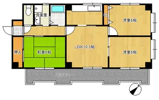 レジデンス矢部【2階】の間取り