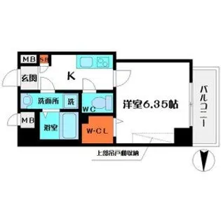 ウインズコート都島【5階】の間取り