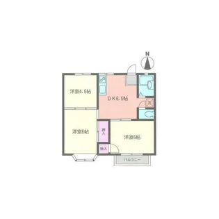 コウワハイツ2【2階】の間取り