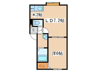CONFIDENCE菊水元町【1階】の間取り