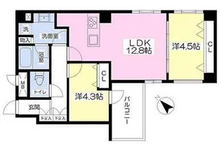 カエデ【4階】の間取り