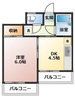 ベルモント池田町【2階】の間取り