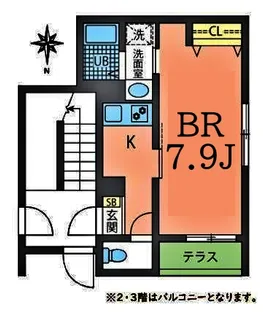 mon cheri【2階】の間取り