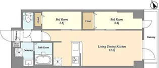 アルファコート曳舟2【3階】の間取り