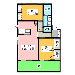 アニマル・ワン G【1階】の間取り