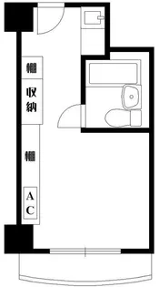 ユニハイツ勝どき【9階】の間取り