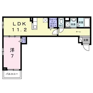 ウエスト レイク【3階】の間取り