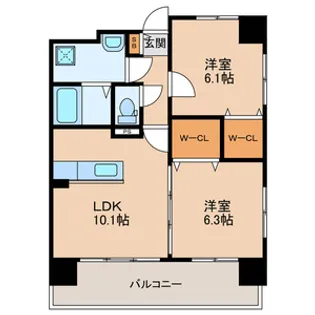 J松島【6階】の間取り
