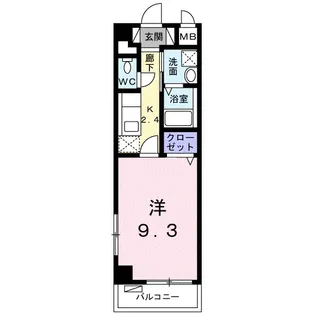 オンネアまかび【4階】の間取り