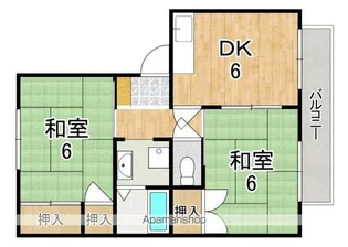 ヴィラージュ堀川A棟【2階】の間取り