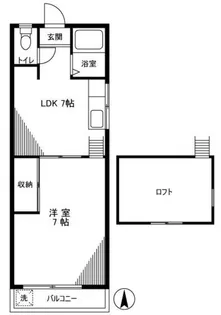 コーポ豊田【2階】の間取り