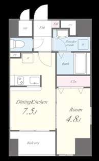 ペイサージュ文京【6階】の間取り