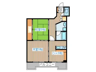 バリ-ハイツ【3階】の間取り