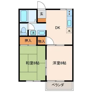 オリオンロード【2階】の間取り