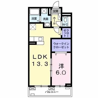 イリーデ大上【3階】の間取り