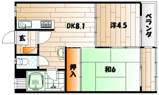 第12小倉三萩野IR. BLD【7階】の間取り