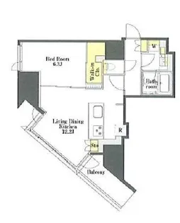 プライムメゾン本郷【8階】の間取り