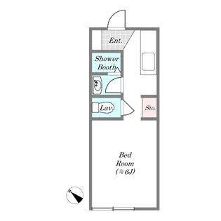 三田フラット【1階】の間取り