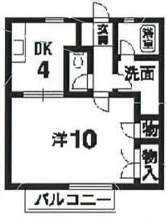 メゾンドクラージュ2【1階】の間取り