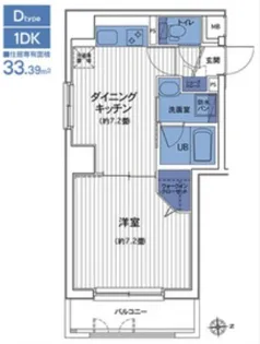 HF三田レジデンスII【9階】の間取り