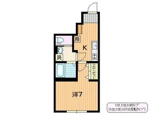 フェリス上田【1階】の間取り