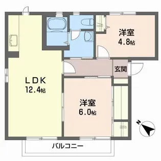 グランシード21B【1階】の間取り