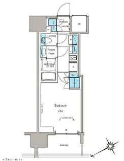 ルフォンプログレ蔵前プレミア【8階】の間取り