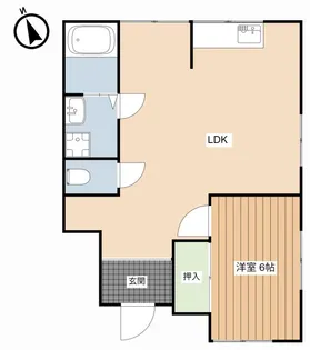 エクセルメゾン楢2【1階】の間取り