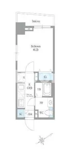 カスタリア銀座II【6階】の間取り