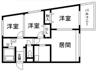 ハウスオブリザ平岸7番館【4階】の間取り