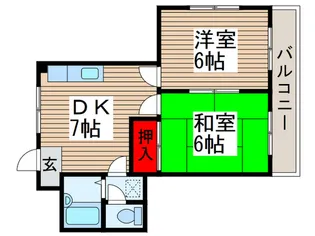 大河内マンション【3階】の間取り
