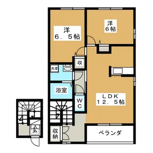 フロリアード【2階】の間取り
