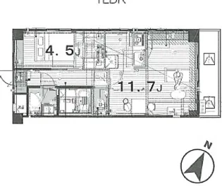 リフィオ三軒茶屋【2階】の間取り