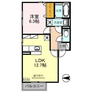 ポンテ・セジュール A棟【2階】の間取り