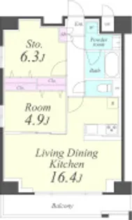 クレシェンテ月島【3階】の間取り