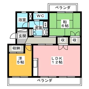 松本マンション【2階】の間取り