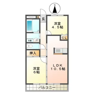 ユーアンドミー【1階】の間取り