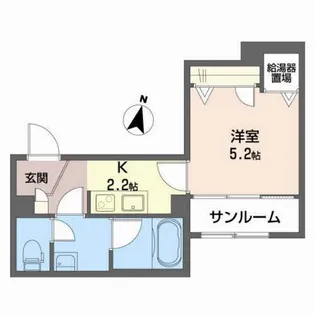 シャーメゾンルーク【2階】の間取り