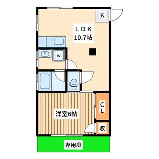 コーポラスミタ【1階】の間取り