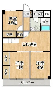 ヴィラエスポワール赤塚【2階】の間取り