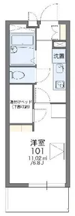 レオパレスエクシード【1階】の間取り