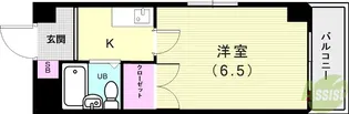 サクセス本多聞【4階】の間取り