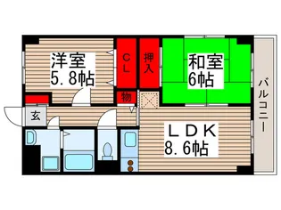 エクセレンス元町【3階】の間取り
