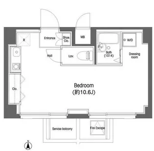 コンフォリア東中野【6階】の間取り