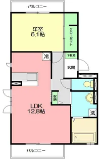 クレセリアIII【3階】の間取り