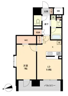 レジディア榴岡 ウエスト棟【5階】の間取り