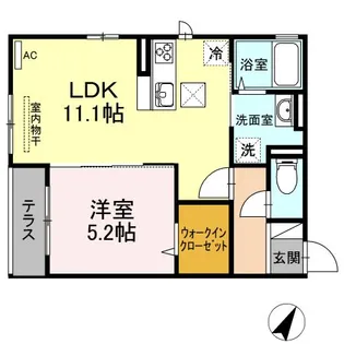 リッツコート【1階】の間取り