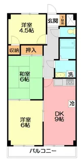 エスポワール若宮【3階】の間取り