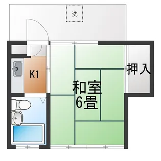 コーポ富紀【2階】の間取り