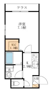 ミ・アビタシオン332【1階】の間取り